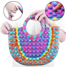 New push pop bubble handbag design fidget toys hand bag pop